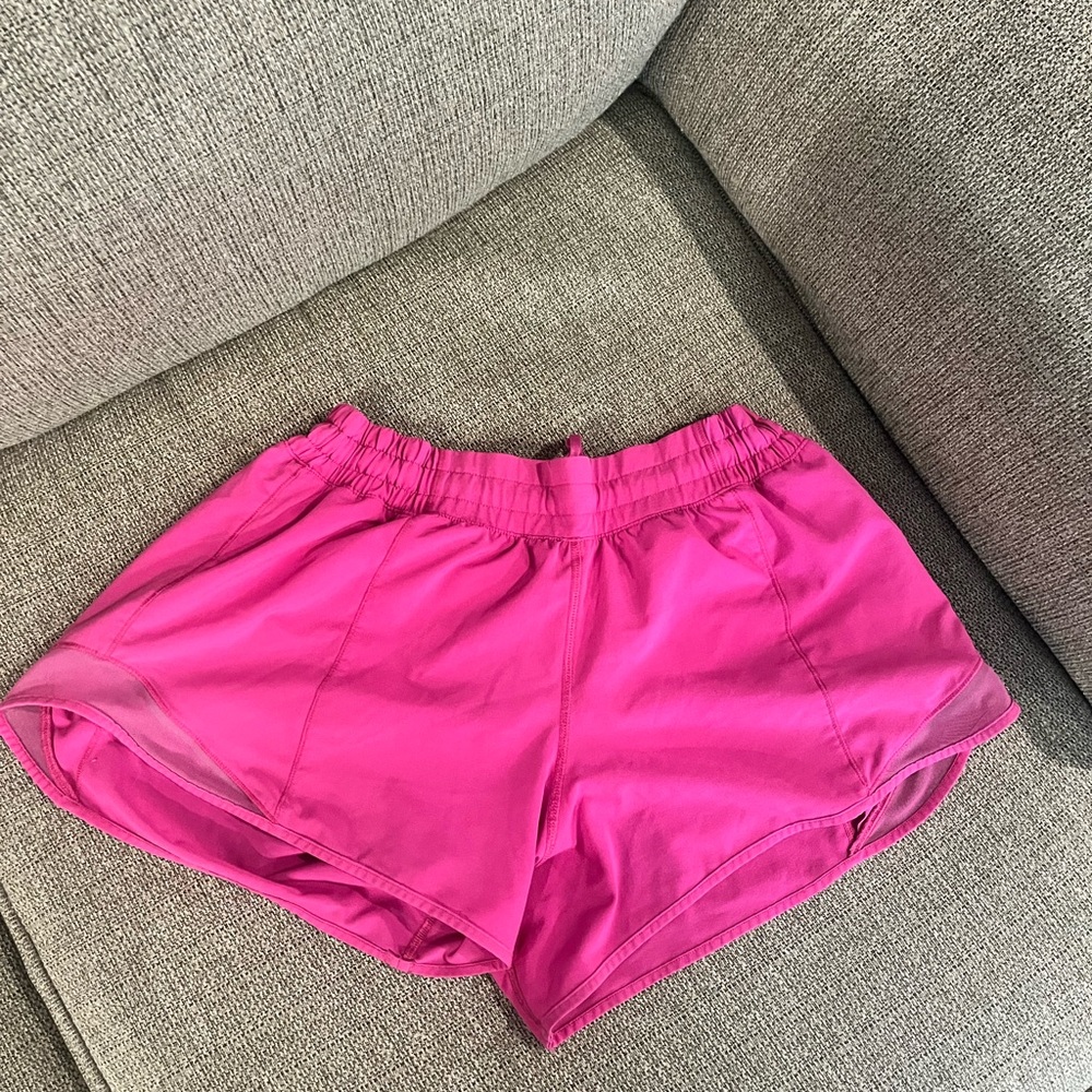 Lululemon Athletica Bright Pink Athletic Shorts